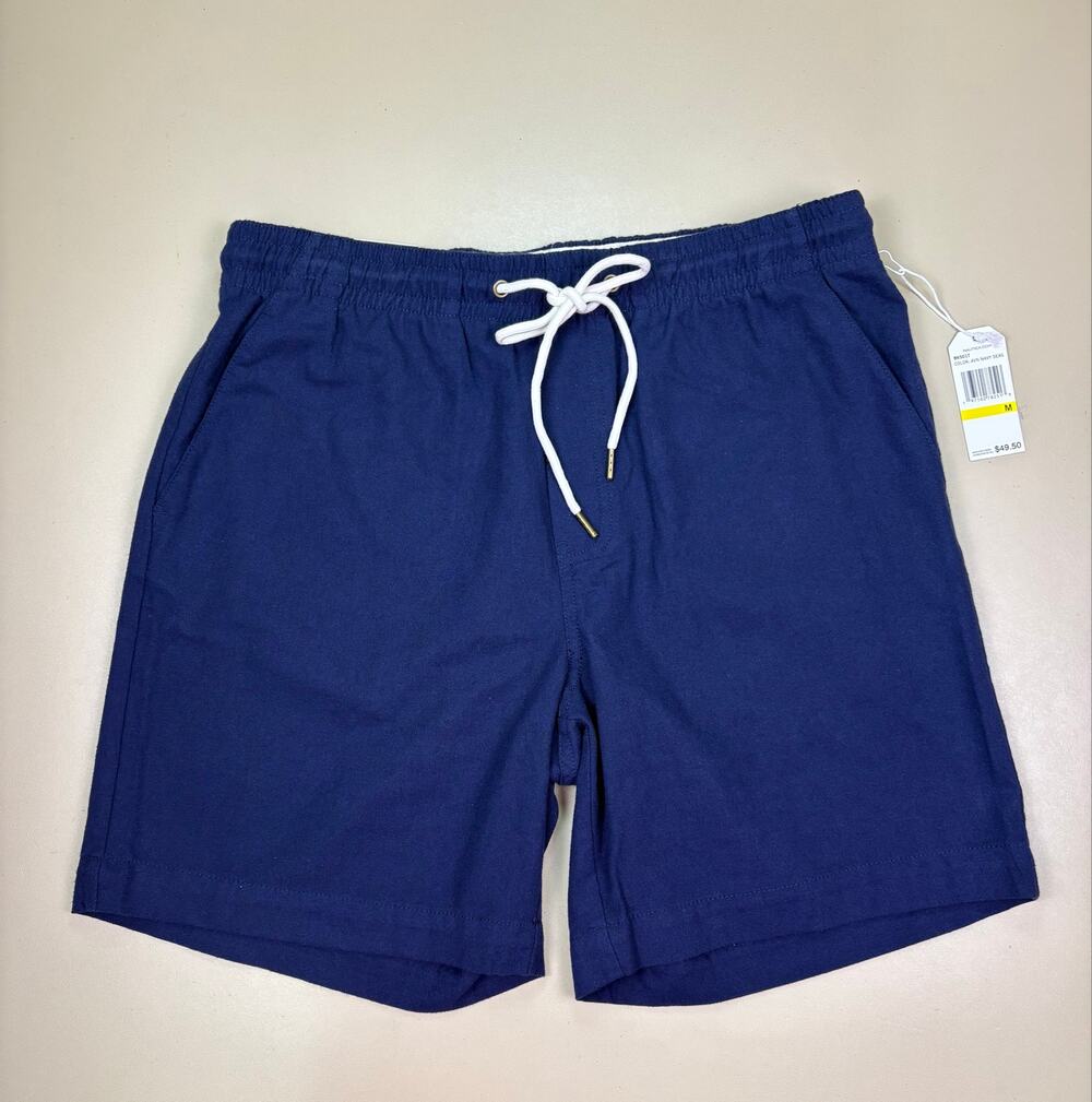 Nautica Men’s Classic Fit Navy Seas Drawstring Shorts Size Medium NWT